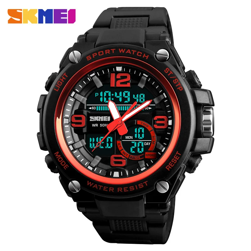 SKMEI Brand Sports Watches Men Fashion Quartz Analog LED Digital Watch Outdoor Waterproof Clock Men Relogio Masculino
SKMEI Brand Sports Watches Men Fashion Quartz Analog LED Digital Watch Outdoor Waterproof Clock Men Relogio Masculino