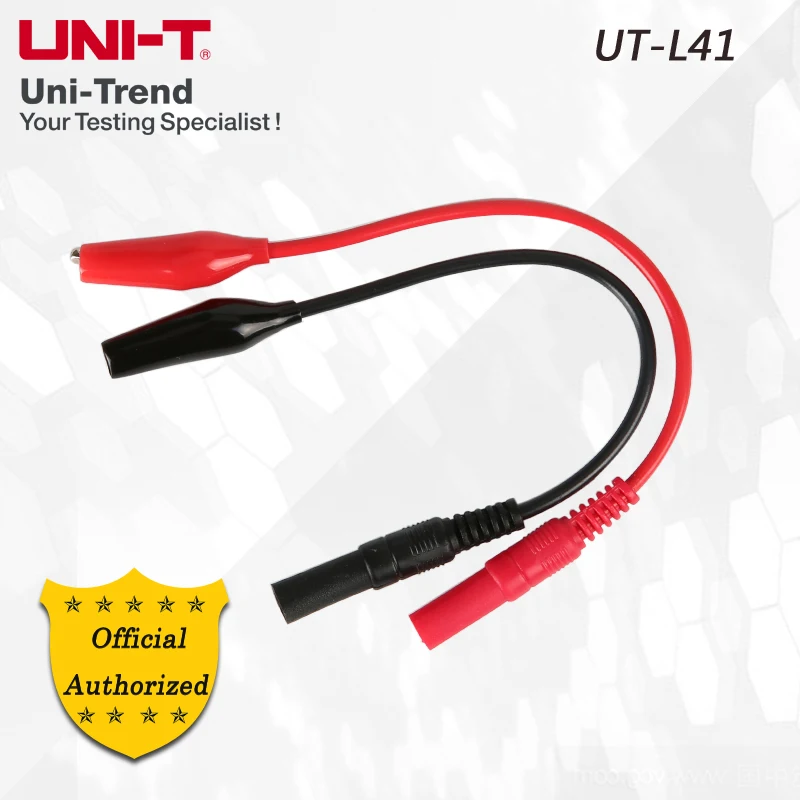 UNI-T UT-L41 Alligator clip short test leads; applied to UT70A, UT70B, UT71 series, UT801, UT802
UNI-T UT-L41 Alligator clip short test leads; applied to UT70A, UT70B, UT71 series, UT801, UT802