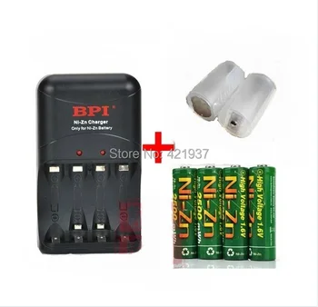 4pcs NiZn Ni-Zn 1.6V AA 2500mWh Rechargeable Battery + 1pcs NiZn smart Charger +2pcs Battery conversion tube
4pcs NiZn Ni-Zn 1.6V AA 2500mWh Rechargeable Battery + 1pcs NiZn smart Charger +2pcs Battery conversion tube
