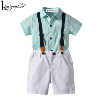 KEAIYOUHUO Boys Clothes Sets Summer Kids Clothes Striped T-shit Gentleman Suits Costume For Kids 3 4 5 6 Years Children Clothing
KEAIYOUHUO Boys Clothes Sets Summer Kids Clothes Striped T-shit Gentleman Suits Costume For Kids 3 4 5 6 Years Children Clothing