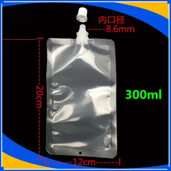12*20cm 300ml 100Pcs/ Lot Jelly Liquid Milk Clear Plastic Empty Spout Pack Bag Drinking Juice Wine PE Poly Spout Storage Pouch
12*20cm 300ml 100Pcs/ Lot Jelly Liquid Milk Clear Plastic Empty Spout Pack Bag Drinking Juice Wine PE Poly Spout Storage Pouch
