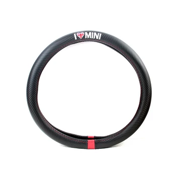 Steering Wheel Cover Car Styling I LOVE MINI Carbon Fiber Leather PU For MINI COOPER R50 R52 R53 R55 R56 R57 R58 R59 R60 R61 R62
Steering Wheel Cover Car Styling I LOVE MINI Carbon Fiber Leather PU For MINI COOPER R50 R52 R53 R55 R56 R57 R58 R59 R60 R61 R62