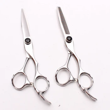 6" 17.5cm 440C Engraving Logo Black Professional Hairdressing Scissors Thinning Scissors Cutting Shears Hair Scissors Set C9009
6" 17.5cm 440C Engraving Logo Black Professional Hairdressing Scissors Thinning Scissors Cutting Shears Hair Scissors Set C9009