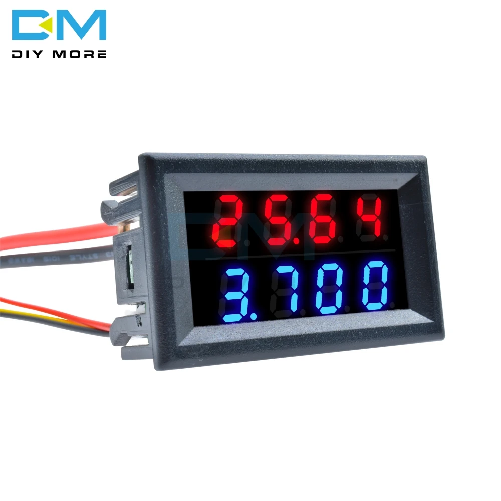 Blue Red 0.28" LED 0-100V 10A Voltmeter Ammeter Amp Dual Digital Meter Gauge 0.28 Inch Connectors
Blue Red 0.28" LED 0-100V 10A Voltmeter Ammeter Amp Dual Digital Meter Gauge 0.28 Inch Connectors