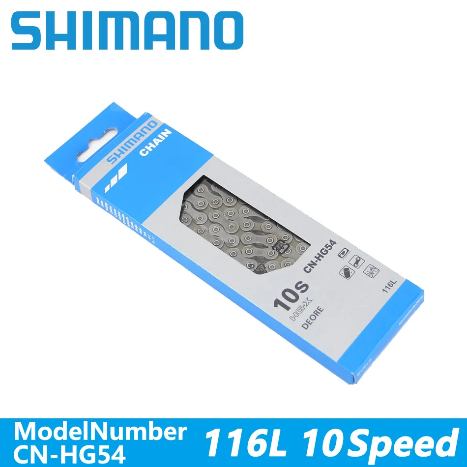 SHIMANO DEORE M6000 M610 HG54 114/116L Chain 10-Speed Mountain Bike Bicycle Chain CN-HG54 MTB ROAD Chains
SHIMANO DEORE M6000 M610 HG54 114/116L Chain 10-Speed Mountain Bike Bicycle Chain CN-HG54 MTB ROAD Chains