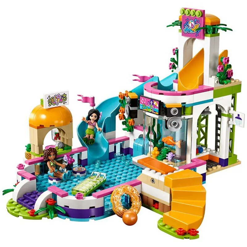592pcs Legoings Girl Friend Series Swimming Pool Party Model Building Blocks Toy Kit DIY Educational Children Birthday Gift
592pcs Legoings Girl Friend Series Swimming Pool Party Model Building Blocks Toy Kit DIY Educational Children Birthday Gift