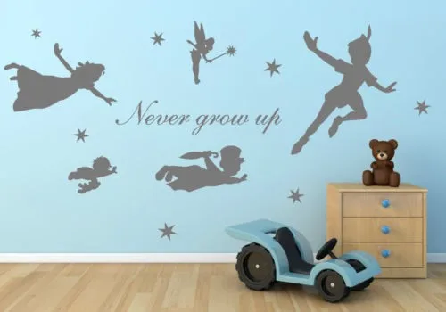 Cartoon figure Peter Pan Never grow up tinkerbell removable wall decal art mural wall stickers kids home decoration
Cartoon figure Peter Pan Never grow up tinkerbell removable wall decal art mural wall stickers kids home decoration