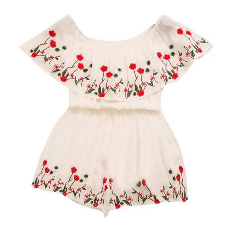 Fashion Print Embroidery Jumpsuit Women Summer Off Shoulder Playsuits Ruffles High Waist Bodysuits
Fashion Print Embroidery Jumpsuit Women Summer Off Shoulder Playsuits Ruffles High Waist Bodysuits
