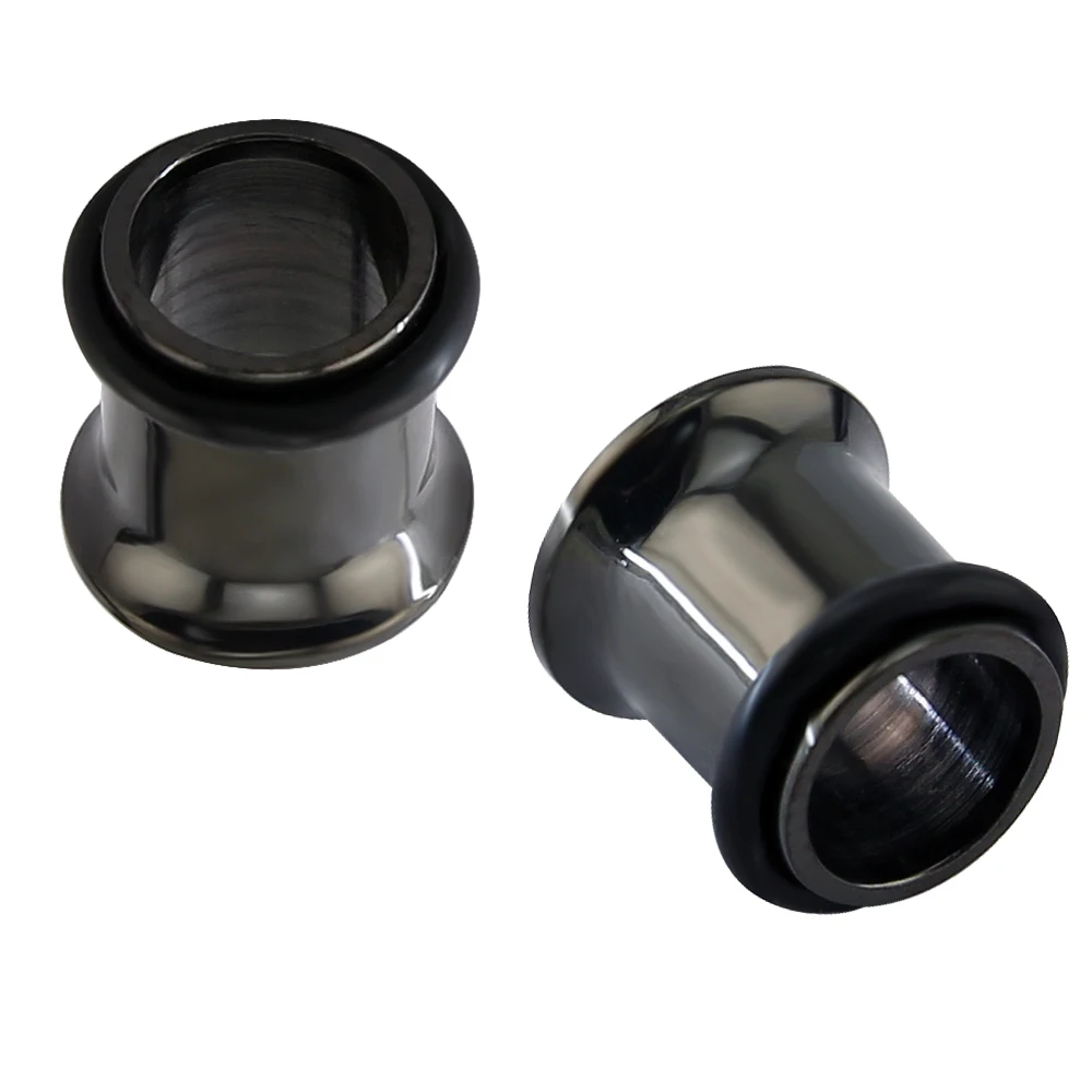 4mm 6mm 8mm Surgical Steel Flared Plugs And Tunnels Andoised Black Color Rubber Body Jewelry Ear Stretcher Expansion Piercing
4mm 6mm 8mm Surgical Steel Flared Plugs And Tunnels Andoised Black Color Rubber Body Jewelry Ear Stretcher Expansion Piercing