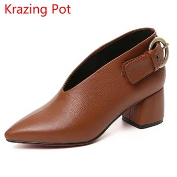2019 New Arrival Cow Leather Metal Brand Winter Shoes High Heels Women Pumps Pointed Toe Autumn Office Lady Winter Shoes L27
2019 New Arrival Cow Leather Metal Brand Winter Shoes High Heels Women Pumps Pointed Toe Autumn Office Lady Winter Shoes L27