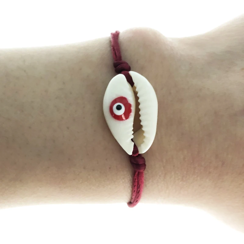 Original Fashion Classic Bracelet Red Wine Color Cord Natural Cowry Shell Evil Eye Enamel Charm Bracelets for Women Holiday Gift
Original Fashion Classic Bracelet Red Wine Color Cord Natural Cowry Shell Evil Eye Enamel Charm Bracelets for Women Holiday Gift