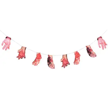RCtown Spooky Halloween Bloody Splatter Hand Feet Party Haunted House Hanging Garland Pennant Banner Decoration
RCtown Spooky Halloween Bloody Splatter Hand Feet Party Haunted House Hanging Garland Pennant Banner Decoration