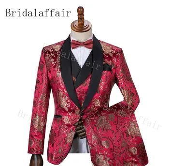 Bridalaffair Wine Red Costume Homme Mens Suits Wedding Suits For Men Ternos Masculinos Slim Fit Flower Tuxedos(Jacket+Pant+Vest)
Bridalaffair Wine Red Costume Homme Mens Suits Wedding Suits For Men Ternos Masculinos Slim Fit Flower Tuxedos(Jacket+Pant+Vest)