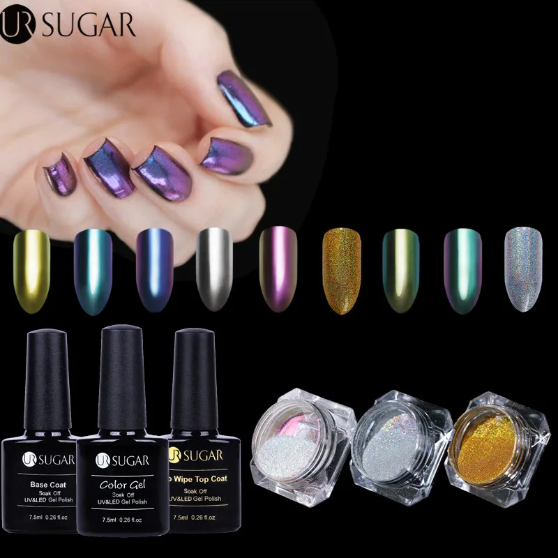 UR SUGAR Black Nail Gel Polish Top Coat Base Coat With 3Pcs Chameleon Mirror Nail Glitter Powder Set Nail Art UV Gel Decor
UR SUGAR Black Nail Gel Polish Top Coat Base Coat With 3Pcs Chameleon Mirror Nail Glitter Powder Set Nail Art UV Gel Decor