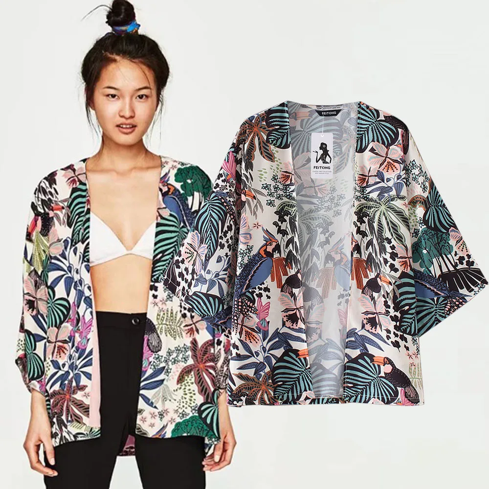 Womens Jacket Fashion Casual Women Floral Chiffon Kimono Oversized With Fringe Shawls Wraps Plus Size casacas para mujer 2019 -
Womens Jacket Fashion Casual Women Floral Chiffon Kimono Oversized With Fringe Shawls Wraps Plus Size casacas para mujer 2019 -