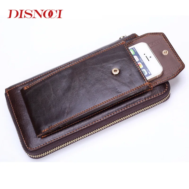DISNOCI Genuine Leather Men Wallets Zipper Man Wallet Men Purse Fashion Male Long Phone Wallet Man's Business Clutch Bags
DISNOCI Genuine Leather Men Wallets Zipper Man Wallet Men Purse Fashion Male Long Phone Wallet Man's Business Clutch Bags