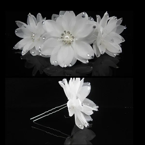 6PCS Satin White Flower Crystal New Hair Pins Hair Accessory Wedding Bridal Party A11
6PCS Satin White Flower Crystal New Hair Pins Hair Accessory Wedding Bridal Party A11