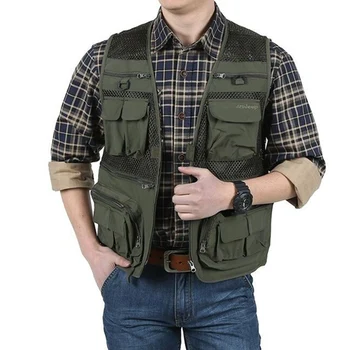 Quick Dry Breathable Multi Pocket Vest Men Fishing Mesh Vest Outdoor Plus Size Fishing Vests plus size S 6XL
Quick Dry Breathable Multi Pocket Vest Men Fishing Mesh Vest Outdoor Plus Size Fishing Vests plus size S 6XL