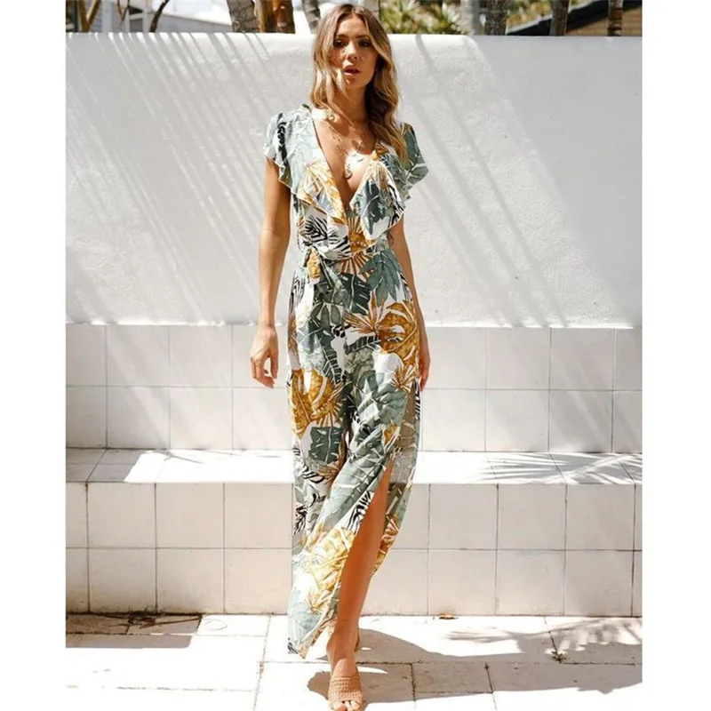 2019 Rompers Womens Jumpsuit Sexy Backless Bohemian Beach Playsuits Print Summer Playsuits Plus Size
2019 Rompers Womens Jumpsuit Sexy Backless Bohemian Beach Playsuits Print Summer Playsuits Plus Size