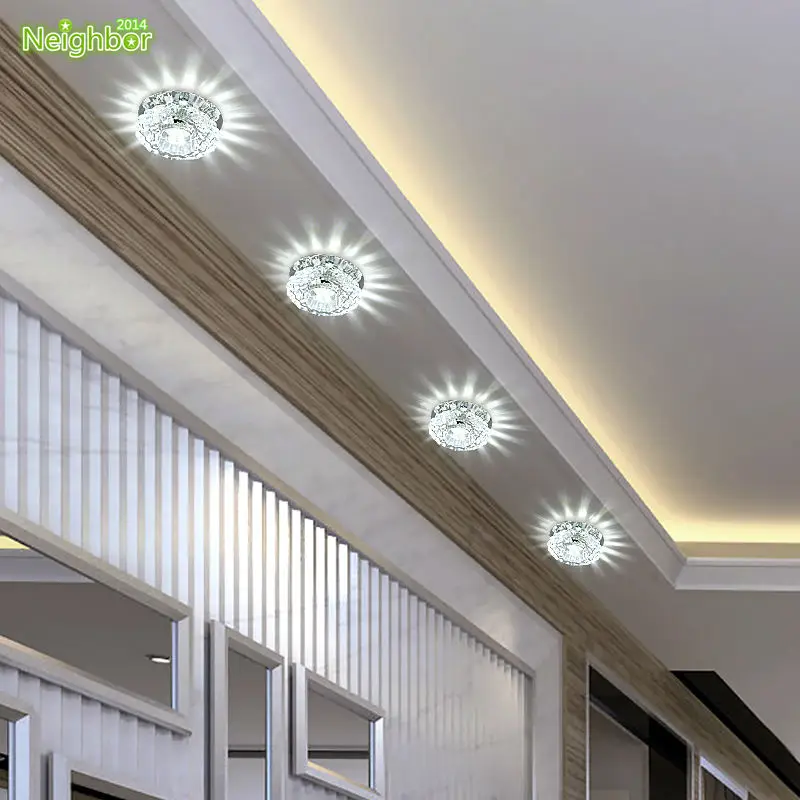 Modern Crystal LED 3W Ceiling Lamp corridor Hallway Lights Bedroom Living Room Exterior decoration Indoor Light Lighting In Wall
Modern Crystal LED 3W Ceiling Lamp corridor Hallway Lights Bedroom Living Room Exterior decoration Indoor Light Lighting In Wall