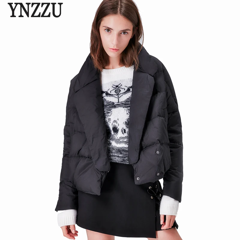 YNZZU 2017 Autumn Winter Womens Down Coat Elegant Turn Down Collar 90% White Duck Down Coat Short Thick Warm Female Jacket AO377
YNZZU 2017 Autumn Winter Womens Down Coat Elegant Turn Down Collar 90% White Duck Down Coat Short Thick Warm Female Jacket AO377