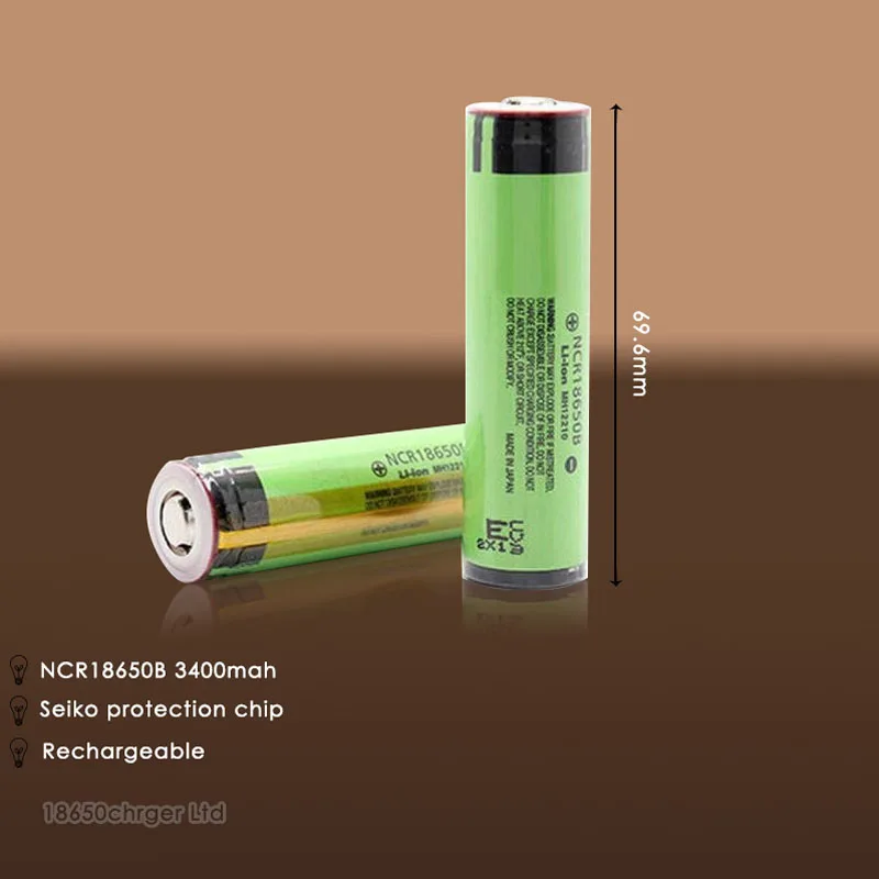 NITE Scuba NCR18650B 3400 mah Original protected For Panasonic 18650 3.7V rechargeable batteries free shipping
NITE Scuba NCR18650B 3400 mah Original protected For Panasonic 18650 3.7V rechargeable batteries free shipping