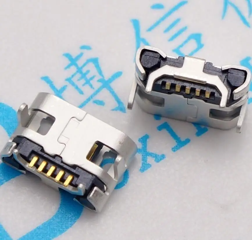 100pcs Micro USB 5pin Ox horn female usb socket Flat mouth four legs socket Mini usb connector
100pcs Micro USB 5pin Ox horn female usb socket Flat mouth four legs socket Mini usb connector