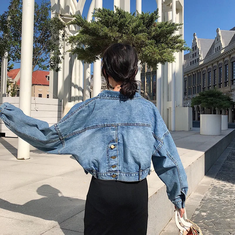 Spring Autumn Dress women 2019 New Hong Kong Style Strange Girl Short Jeans Jacket Korean denim Jacket
Spring Autumn Dress women 2019 New Hong Kong Style Strange Girl Short Jeans Jacket Korean denim Jacket