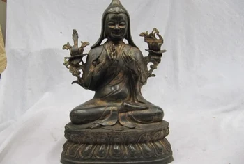 150401 S0722 Tibet Folk temple collection Old Bronze Tsong-kha-pa padma Buddha Statue
150401 S0722 Tibet Folk temple collection Old Bronze Tsong-kha-pa padma Buddha Statue