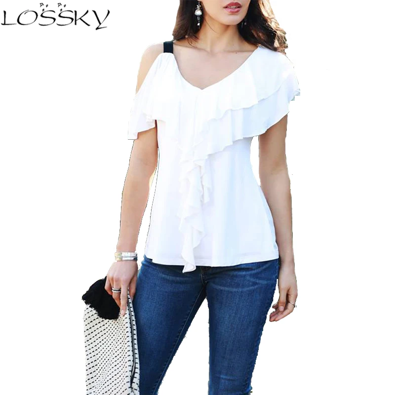 Loosky Women's T-Shirt Sexy V-Neck off Shoulder Slim Summer Black White Tops Short Sleeve Casual Streetwear Female T Shirts
Loosky Women's T-Shirt Sexy V-Neck off Shoulder Slim Summer Black White Tops Short Sleeve Casual Streetwear Female T Shirts
