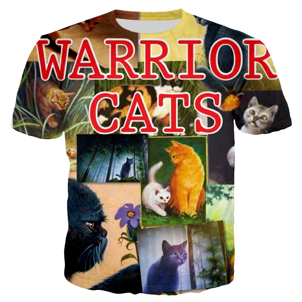YX Girl Harajuku 3d Print T-shirts 2019 Summer Mens Casual T-shirt worrior cats T shirt Men Women Streetwear Tops
YX Girl Harajuku 3d Print T-shirts 2019 Summer Mens Casual T-shirt worrior cats T shirt Men Women Streetwear Tops
