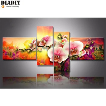 DIADIY Diamond Embroidery Flower orchid 5D DIY Diamond Painting 4PCS Flower Diamond Painting Cross Stitch Rhinestone Mosaic
DIADIY Diamond Embroidery Flower orchid 5D DIY Diamond Painting 4PCS Flower Diamond Painting Cross Stitch Rhinestone Mosaic
