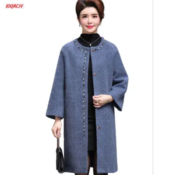 Middle-aged Women Woolen Sweater Autumn Winter Elegant Temperament Mother Dress Wool Jacket Female Cardigan coat Plus Size W265
Middle-aged Women Woolen Sweater Autumn Winter Elegant Temperament Mother Dress Wool Jacket Female Cardigan coat Plus Size W265