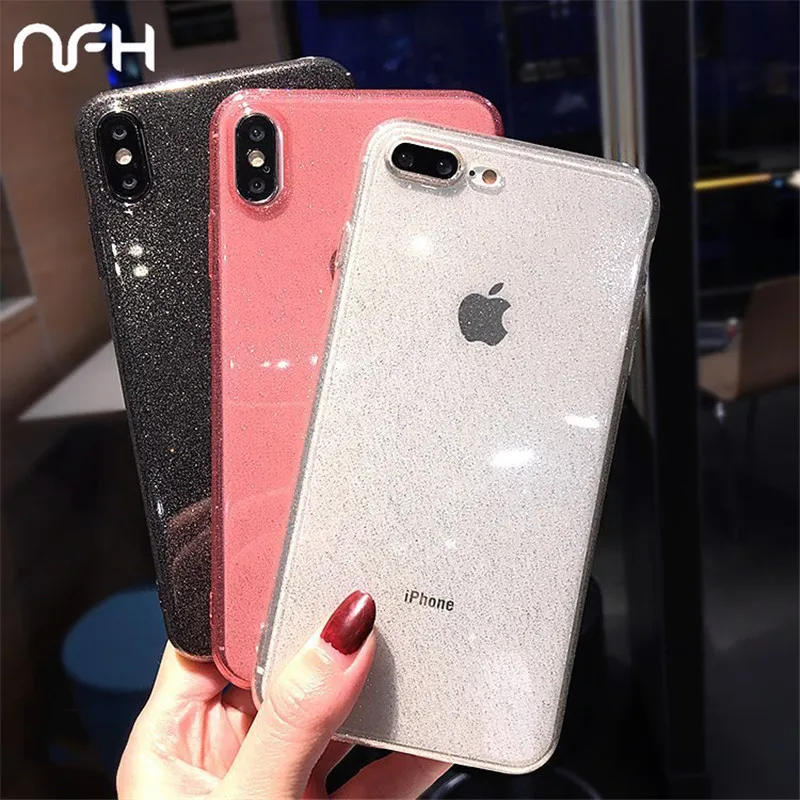 Luxury Glitter Phone Case For iPhone X XS 8 7 6 s Plus Soft TPU Silicone Cover Case For iPhone XR 8 BCoque Fundas Capa
Luxury Glitter Phone Case For iPhone X XS 8 7 6 s Plus Soft TPU Silicone Cover Case For iPhone XR 8 BCoque Fundas Capa