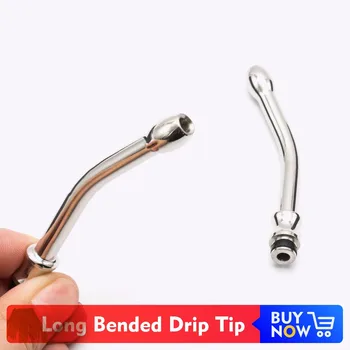 Quartz Banger 84mm 510 Long Curved Metal Drip Tip for Taifun Kayfun RDA RTA DIY Atomizer Stainless Steel Mouthpiece Drip Tip 510
Quartz Banger 84mm 510 Long Curved Metal Drip Tip for Taifun Kayfun RDA RTA DIY Atomizer Stainless Steel Mouthpiece Drip Tip 510