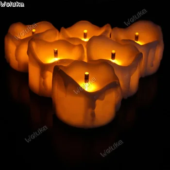Electronic candle teardrop small tea wax yellow light flashing led candle light decorative candle CD05 W03
Electronic candle teardrop small tea wax yellow light flashing led candle light decorative candle CD05 W03