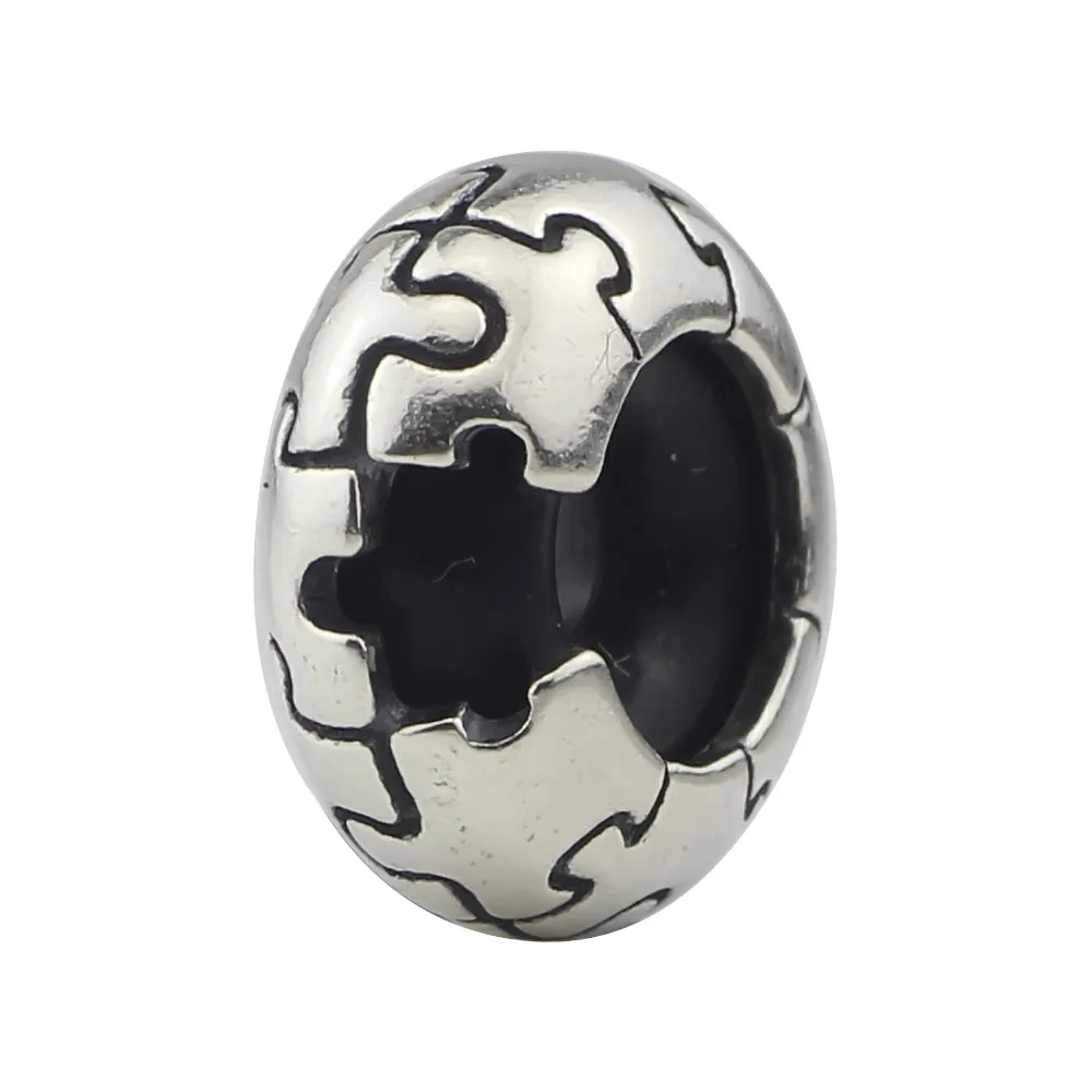 Picture Puzzle Spacer Beads Genuine 925 Sterling Silver Stoppers Charms Fit European Original 3mm Troll Bracelet Jewelry
Picture Puzzle Spacer Beads Genuine 925 Sterling Silver Stoppers Charms Fit European Original 3mm Troll Bracelet Jewelry