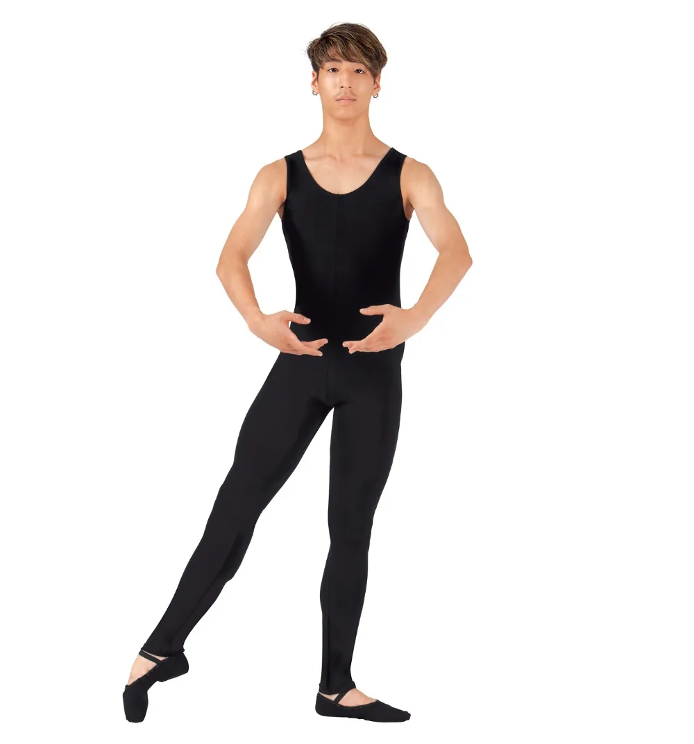 One Piece Round Neck Adult Black Spandex Tank Unitard for Men Full Body Dance Class Costume Gymnastics Dance Unitard
One Piece Round Neck Adult Black Spandex Tank Unitard for Men Full Body Dance Class Costume Gymnastics Dance Unitard