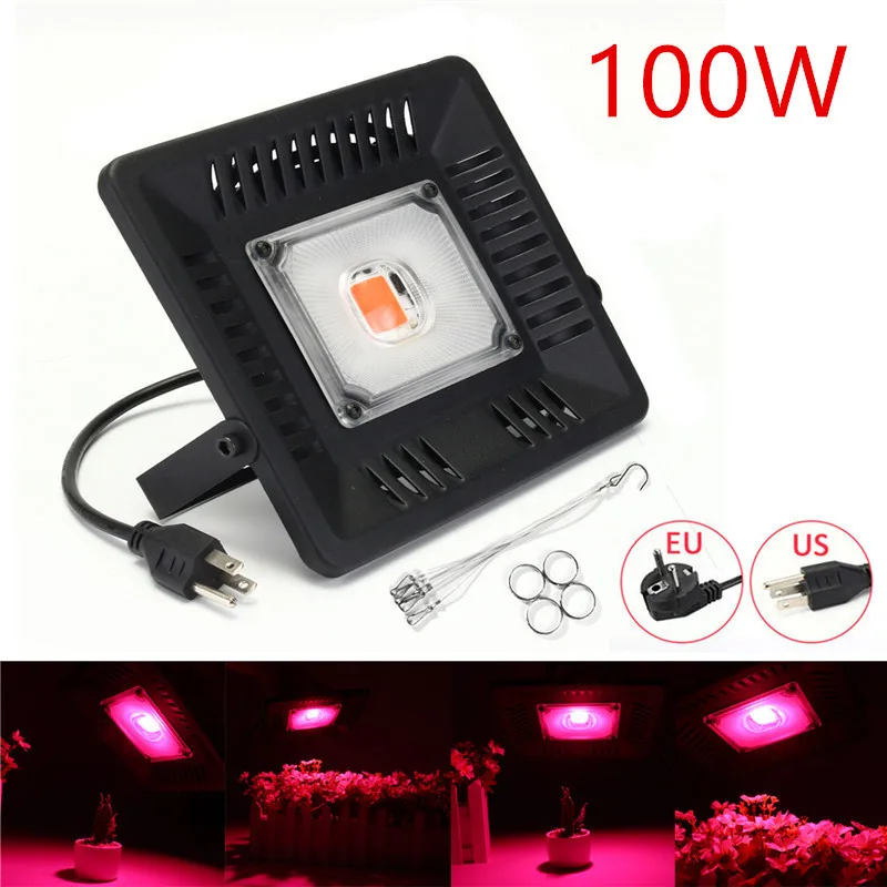 Led Grow Light Full Spectrum 100W IP67 COB Grow LED Flood light for Plant Indoor Outdoor Hydroponic Greenhouse US/EU Plug
Led Grow Light Full Spectrum 100W IP67 COB Grow LED Flood light for Plant Indoor Outdoor Hydroponic Greenhouse US/EU Plug