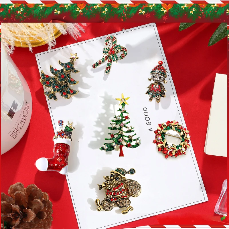Christmas Brooch Pin Mix Design Rhinestone Brooches Bouquet Festival Clothes Jewelry Women Pins Gift For Women
Christmas Brooch Pin Mix Design Rhinestone Brooches Bouquet Festival Clothes Jewelry Women Pins Gift For Women