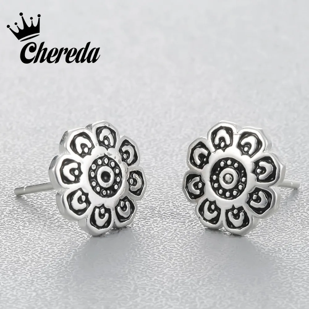 Chereda Retro Vintage Style Earring Stud Sun Flower Jewelry For Men Earring New Design Accessories
Chereda Retro Vintage Style Earring Stud Sun Flower Jewelry For Men Earring New Design Accessories