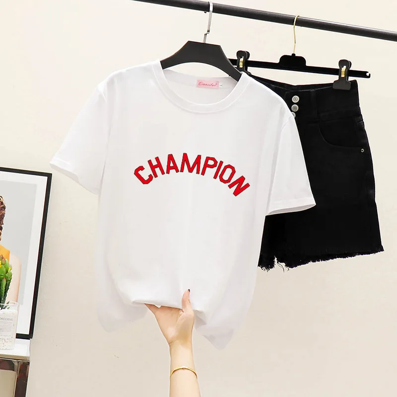 Cotton Women's t-shirt summer 2019 new Harajuku Korean Style Modis Tops Female Kawaii Stray kids white Oversized Cheap Tees
Cotton Women's t-shirt summer 2019 new Harajuku Korean Style Modis Tops Female Kawaii Stray kids white Oversized Cheap Tees