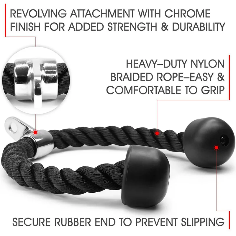 Tricep Rope Push Pull Down Cord (26)