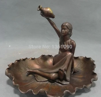 xd 00838 China Pure Bronze Art Belle Up Pot Vase Statue Set Leaf Brush Washer Ashtray
xd 00838 China Pure Bronze Art Belle Up Pot Vase Statue Set Leaf Brush Washer Ashtray