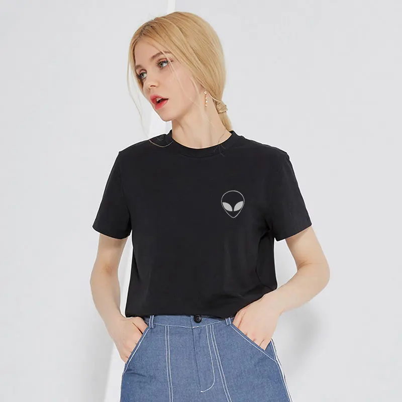 2019 Summer Alien Fashio Tshirt Women Kawaii Casual T Shirt Plus Size Ulzzang Tumblr Korean Style Black White Womens T Shirt
2019 Summer Alien Fashio Tshirt Women Kawaii Casual T Shirt Plus Size Ulzzang Tumblr Korean Style Black White Womens T Shirt