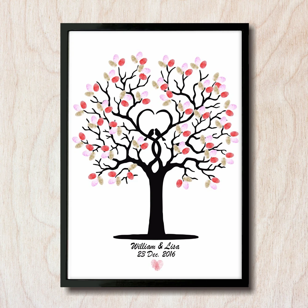 Free Personalized Custom Name And Date Wedding Tree Fingerprint DIY Guest Book Engagement Wedding Ceremony Party Unframed HK063
Free Personalized Custom Name And Date Wedding Tree Fingerprint DIY Guest Book Engagement Wedding Ceremony Party Unframed HK063
