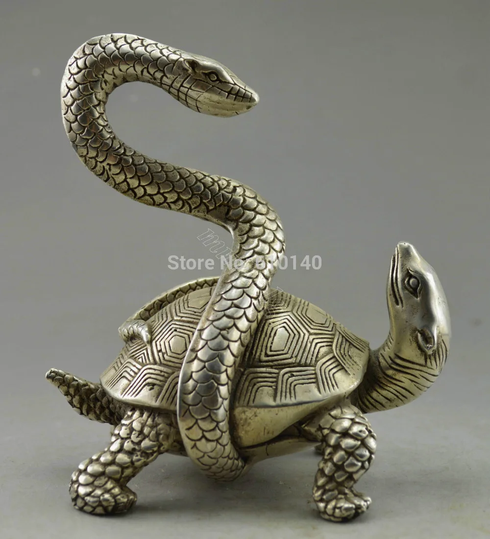wab17@@0000++Collectible Decorate Old Handwork Tibet Silver Snake Tortoise Exorcism Statue
wab17@@0000++Collectible Decorate Old Handwork Tibet Silver Snake Tortoise Exorcism Statue
