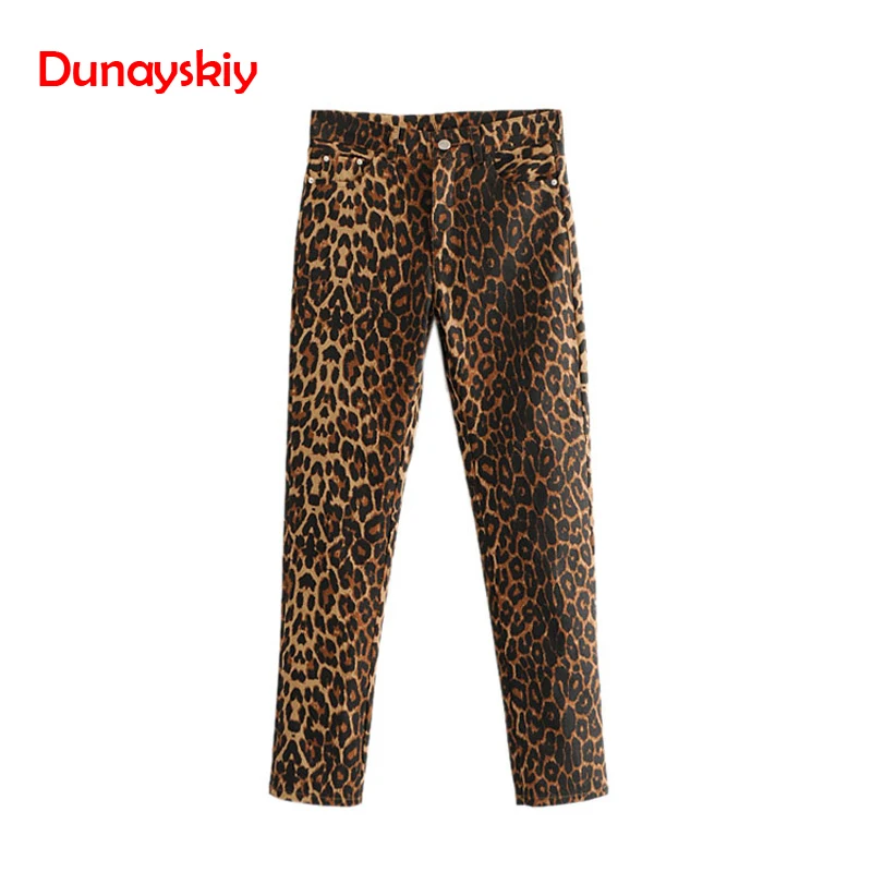 Women Leopard Print Denim Jeans Animal Pattern Pockets Zipper Fly Female Chic Ankle Length Trousers New 2019 Pencil Pants
Women Leopard Print Denim Jeans Animal Pattern Pockets Zipper Fly Female Chic Ankle Length Trousers New 2019 Pencil Pants
