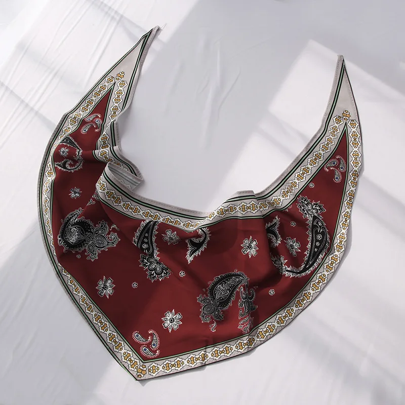 Yishine 23x97CM 3 Colors Women Polyester Silk Scarf Triangular Bandage Cashew Nuts Prints Summer Satin Long Wraps Scarf Shawl
Yishine 23x97CM 3 Colors Women Polyester Silk Scarf Triangular Bandage Cashew Nuts Prints Summer Satin Long Wraps Scarf Shawl