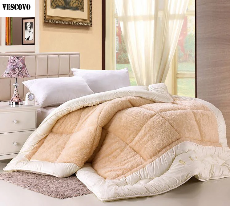 VESCOVO new thick warm white wool down quilt pink wool feather comforter blanket fabric
VESCOVO new thick warm white wool down quilt pink wool feather comforter blanket fabric